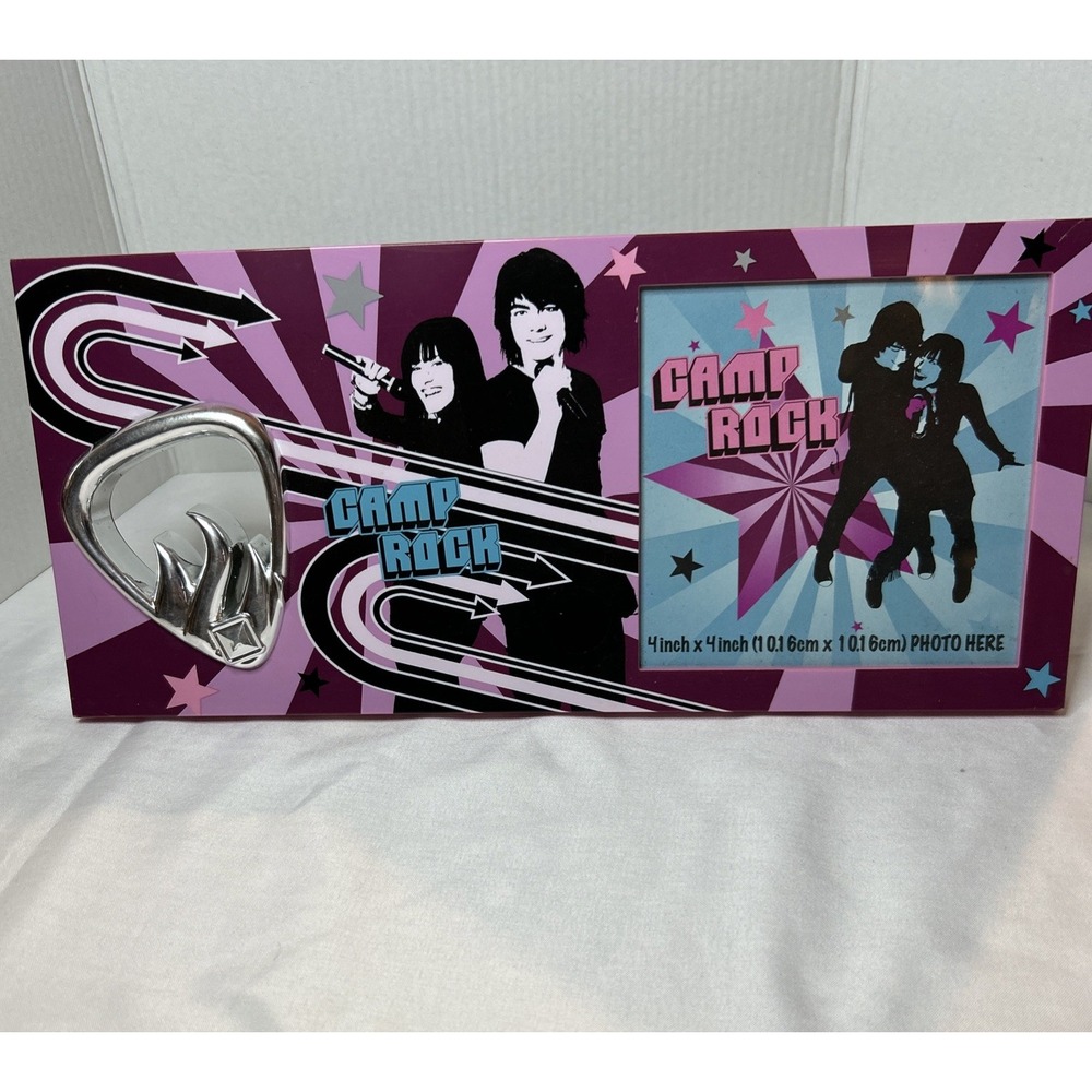 Jonas Brothers Camp Rock 4x4" Photo Frame Y2K New Disney Gift Room Decor